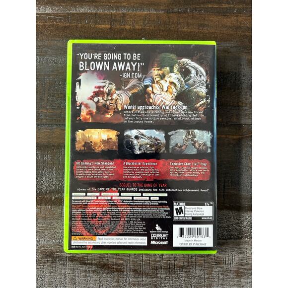 Gears of War 2 Xbox 360 - Picture 3 of 3